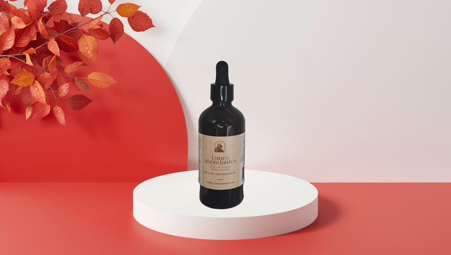 Elixir Lunes abondantes Curenderas - Confort & Équilibre Menstruel