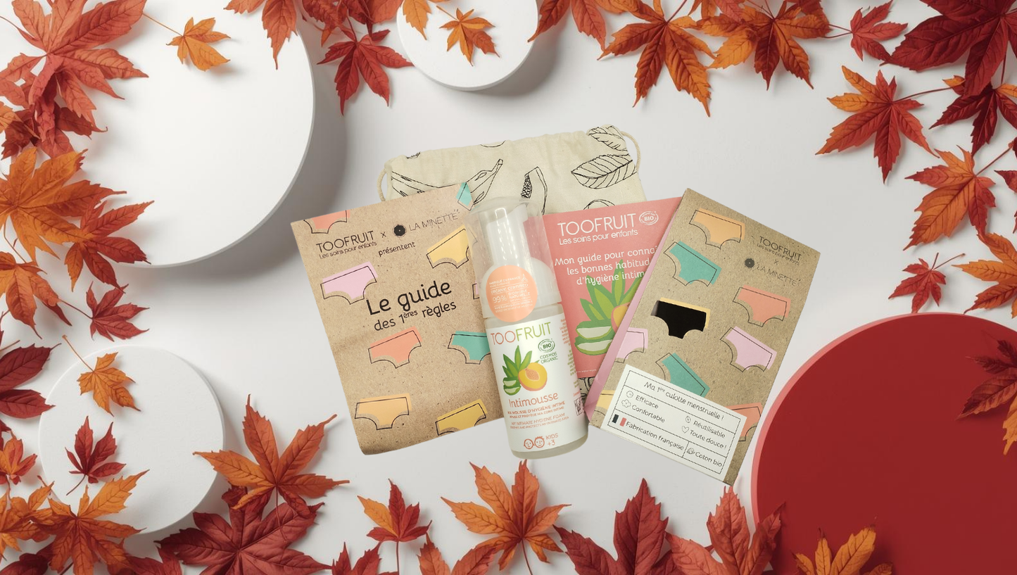 Kit Mes Premières Règles TOOFRUIT - Idéal pour un Passage en Douceur