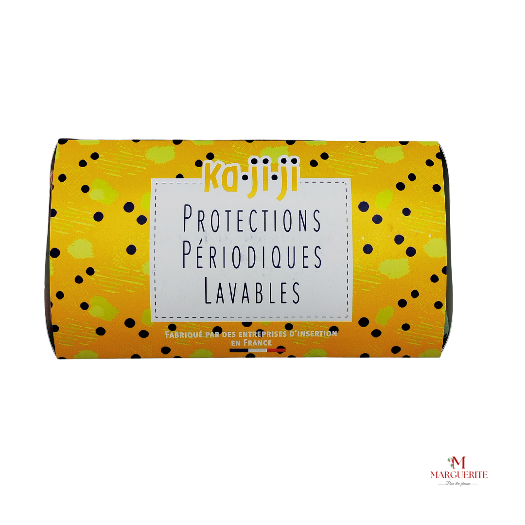 Pack 4 Serviettes Menstruelles Lavables Bio - Confort et protection naturelle