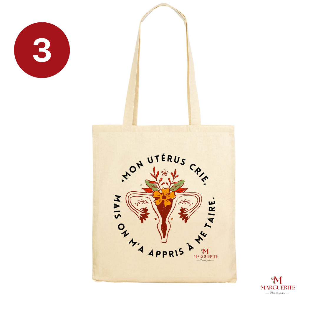 Tote Bags Marguerite - Accessoires engagés alliant style et message fort