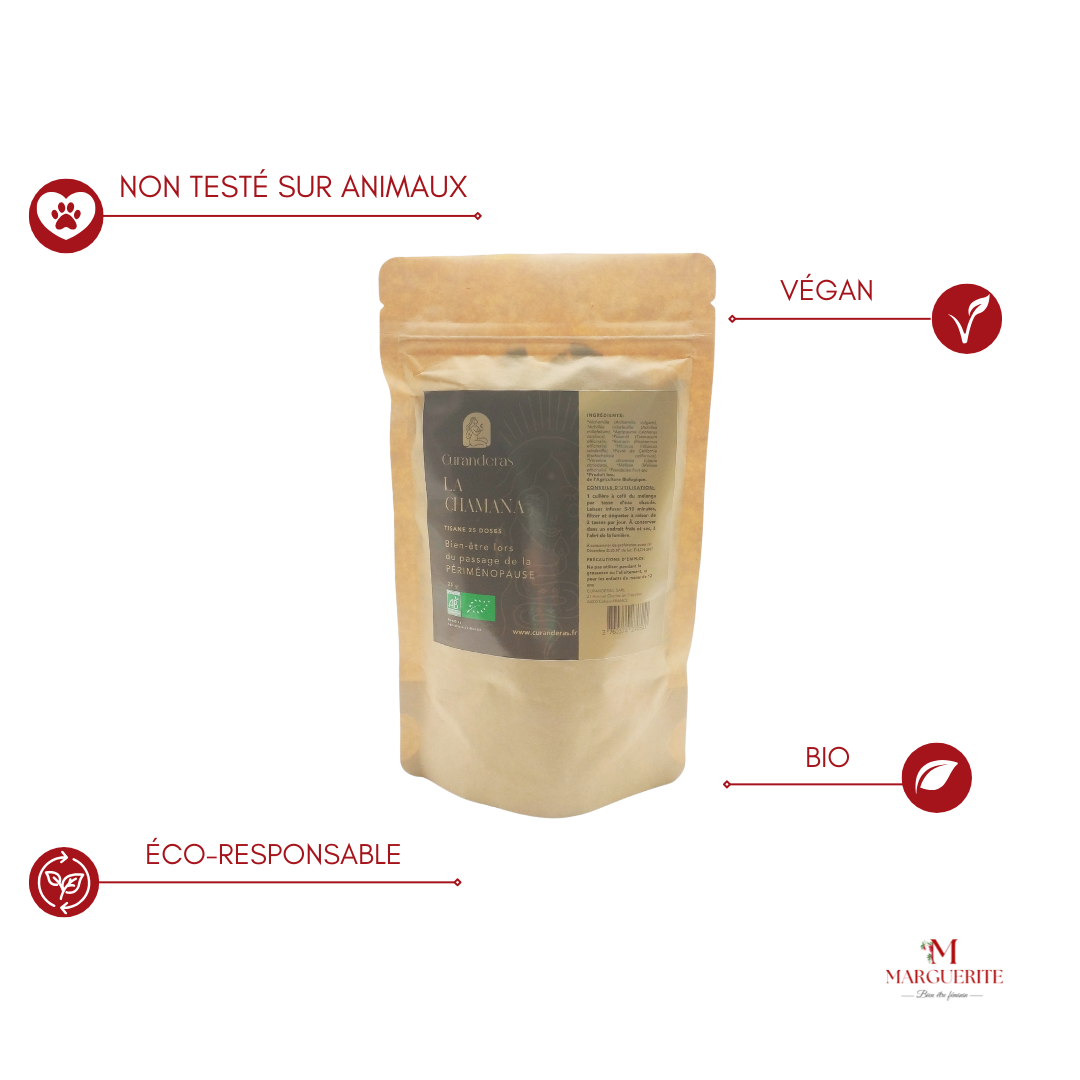 La Chamana Tisane BIO Préménopause de Curanderas - L'Infusion Naturelle pour un Équilibre Féminin