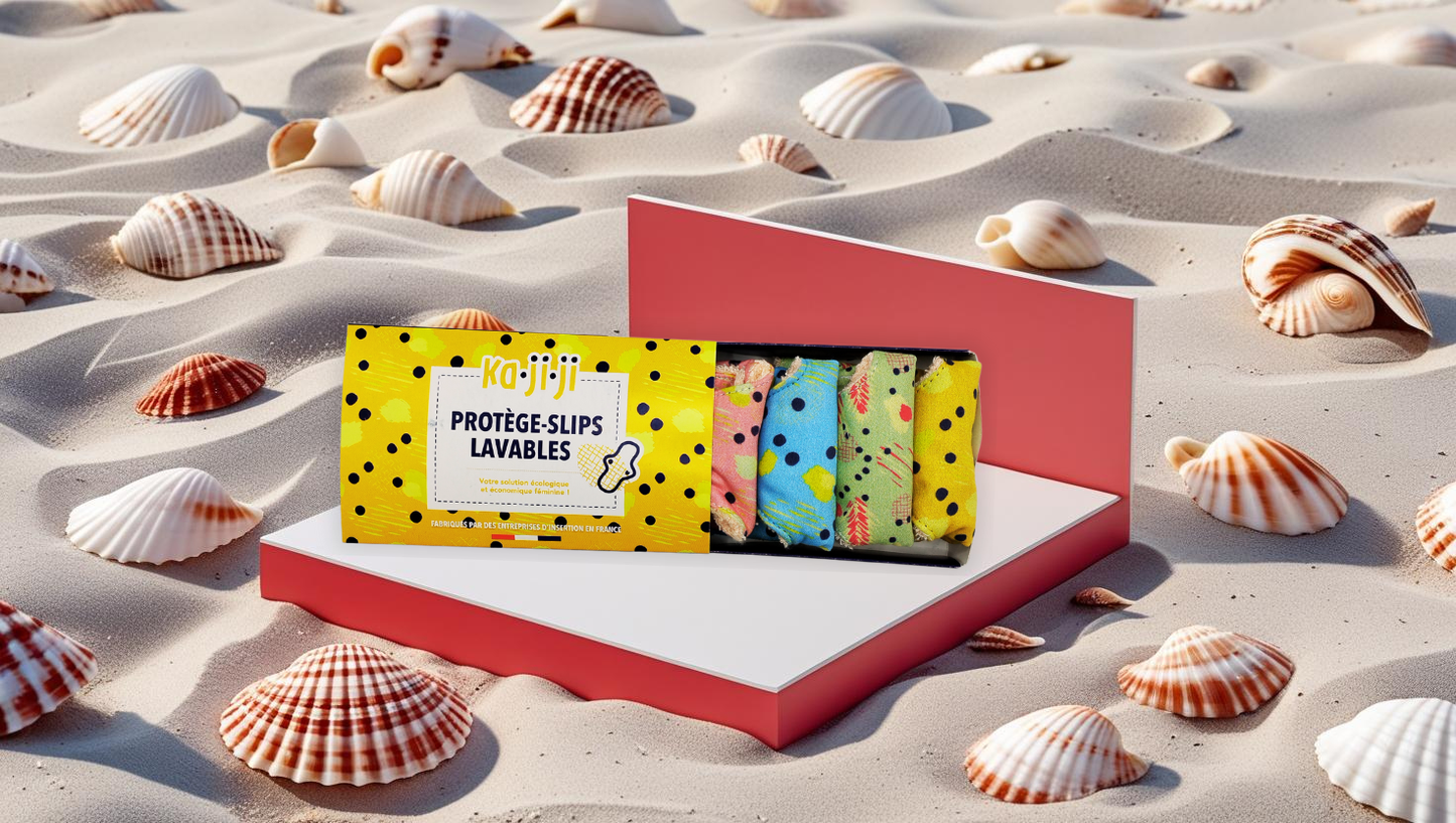 Pack 4 Protège-Slips Lavables Bio en Coton Bio - Confort et protection au naturel