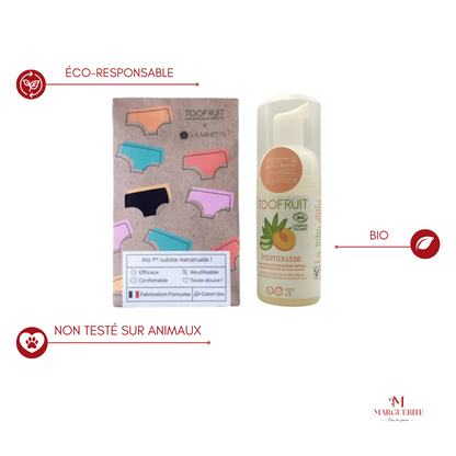Kit Mes Premières Règles  TOOFRUIT - Idéal pour un Passage en Douceur