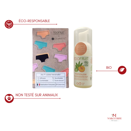 Kit Mes Premières Règles  TOOFRUIT - Idéal pour un Passage en Douceur