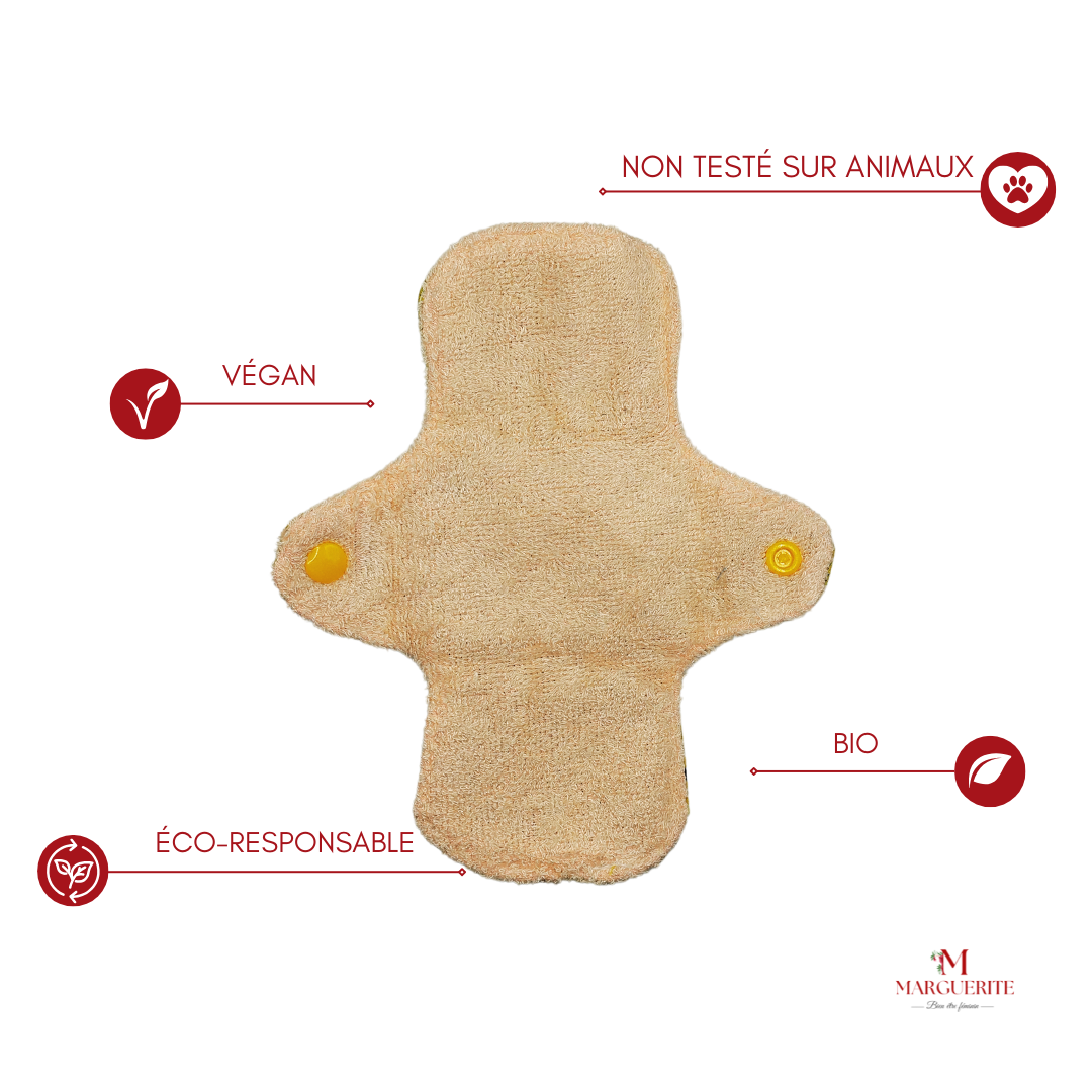 Pack 4 Protège-Slips Lavables Bio en Coton Bio - Confort et protection au naturel