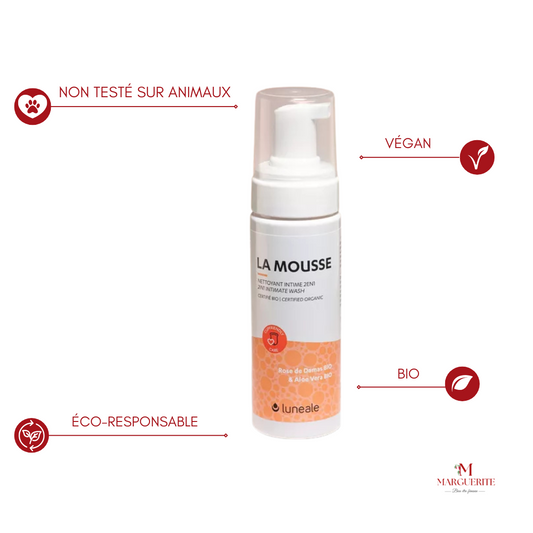 Mousse BIO Nettoyant Intime & Cup Menstruelle  LUNEALE - Douceur et Respect de Votre Intimité