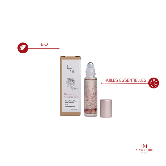 Roll-On Réconfort Menstruel LUNALUZ - Apaisement Naturel & Bien-Être Féminin